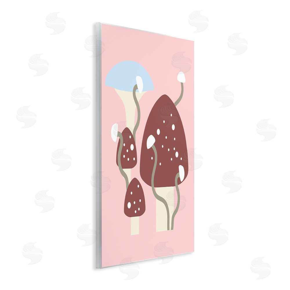 Stupell Studio Pop Mushrooms on Pink Wall Plaque Art Print
