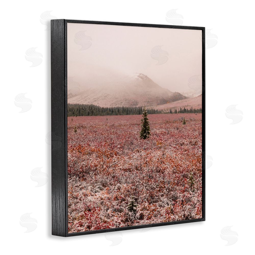 Daniel Sproul Tree in Foggy Landscape Black Framed Giclee Wall Art Print