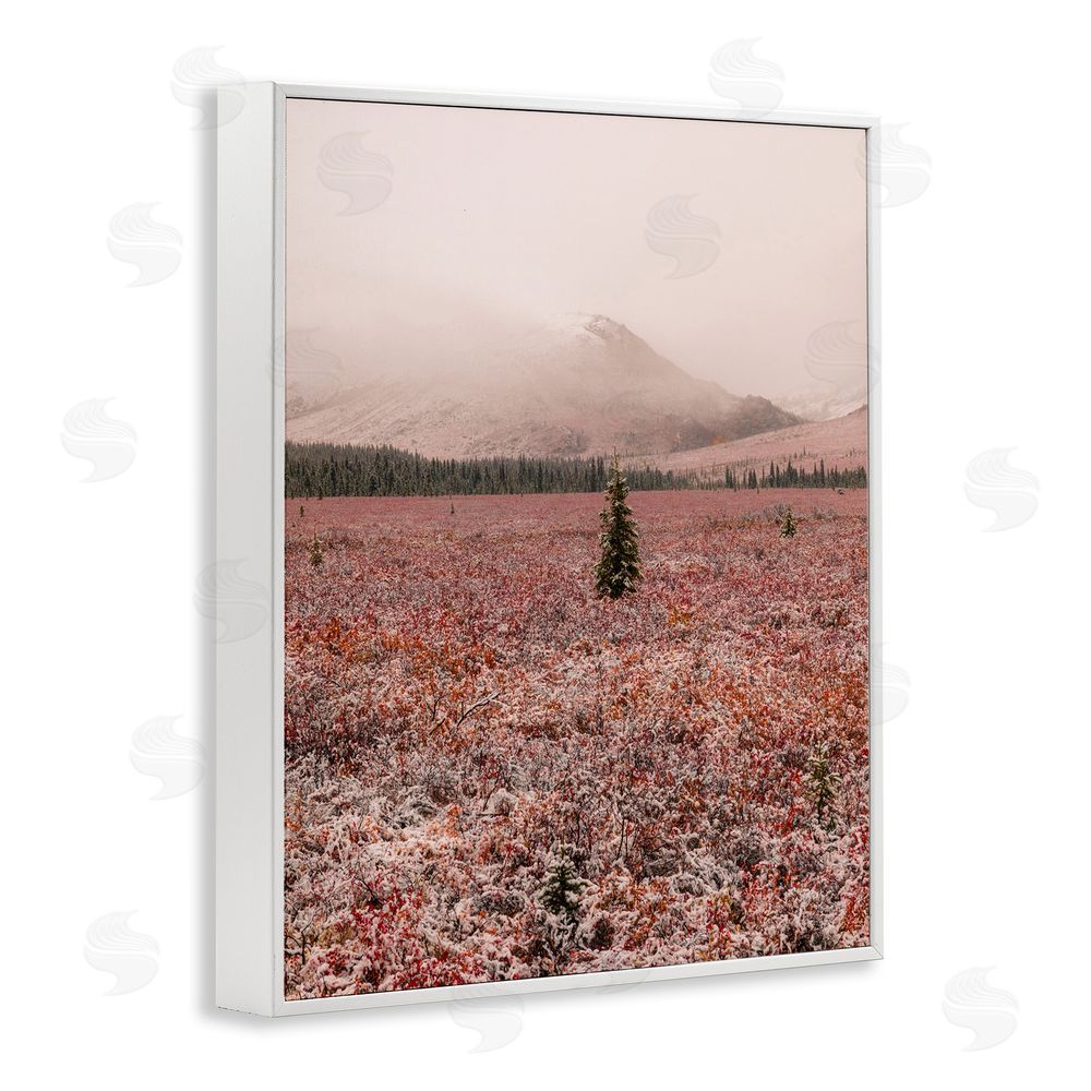 Daniel Sproul Tree in Foggy Landscape White Framed Giclee Wall Art Print