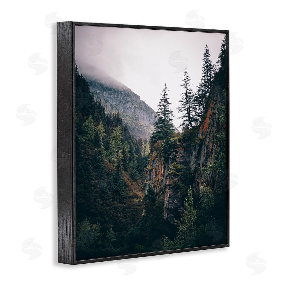 Daniel Sproul Rustic Mountain Landscape Black Framed Giclee Wall Art Print