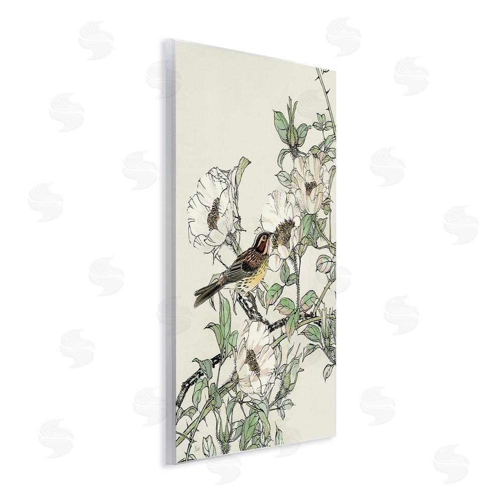 Nan Delicate Bird & Blossoms Wall Plaque Art Print