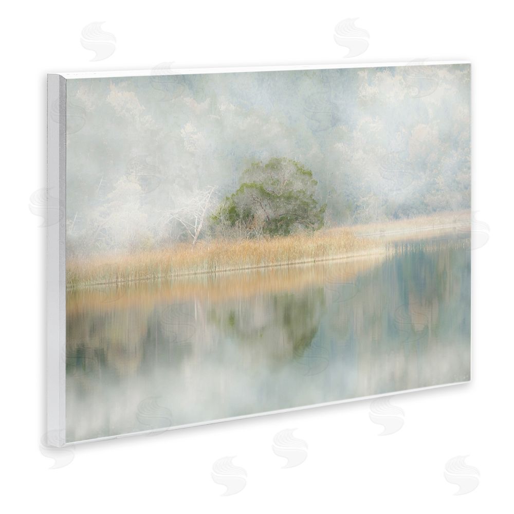 Irene Weisz Abstract Misty Lake Wall Plaque Art Print