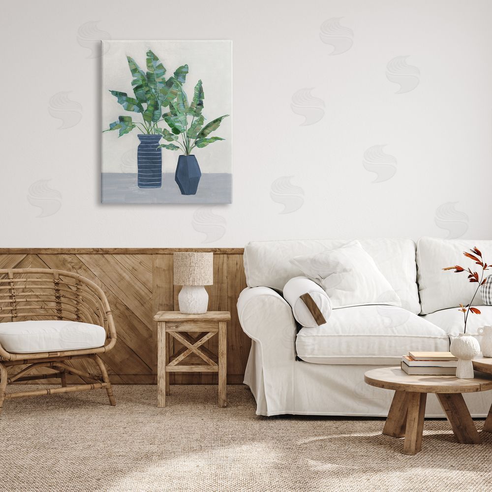 Sally Swatland Plant Bouquets Still Life Canvas Wall Art Print in Room