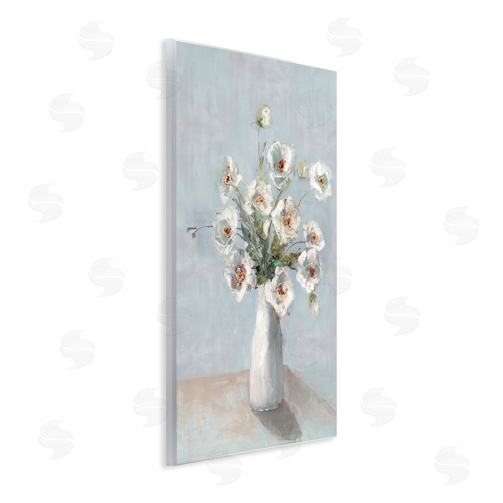Sally Swatland Traditional White Blooms Wall Plaque Art Print