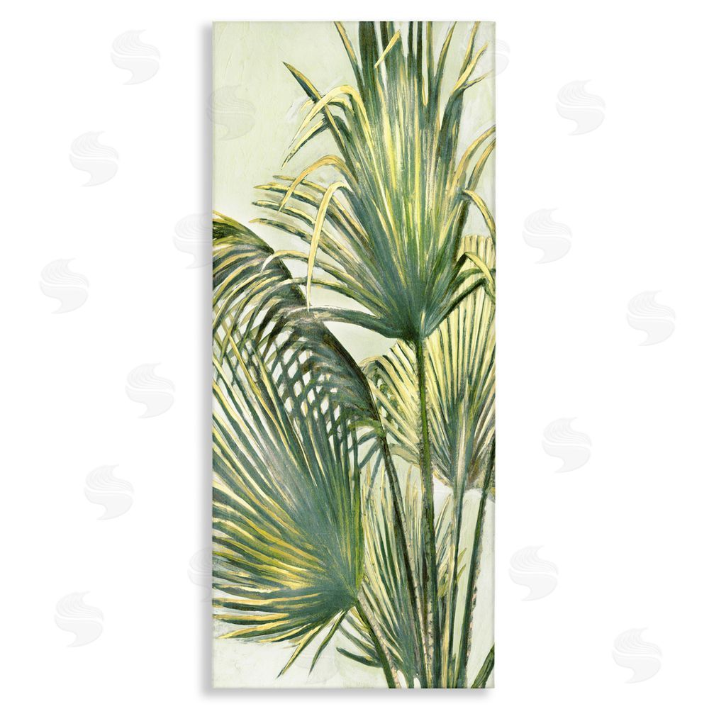 Merri Pattinian Palm Fronds Painting Stretched Canvas Wall Art Print