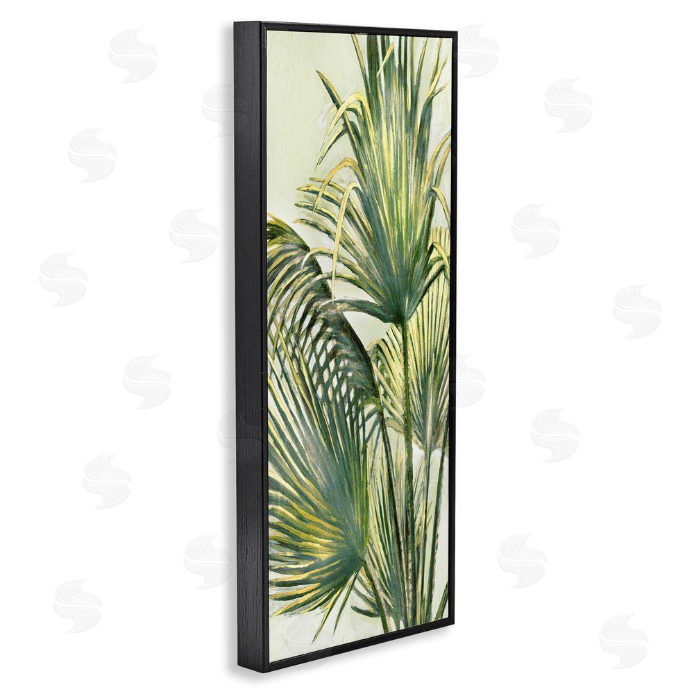 Merri Pattinian Palm Fronds Painting Black Framed Giclee Wall Art Print
