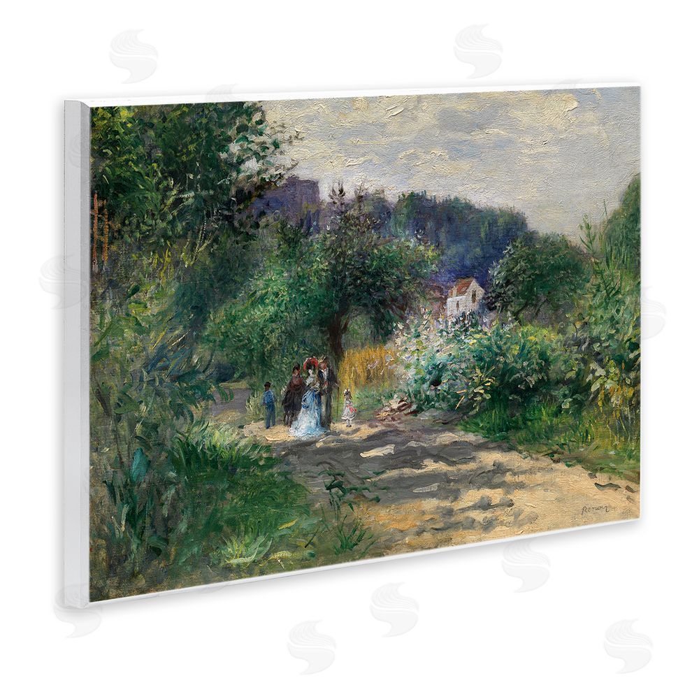 A. Renoir Traditional Family on Path Wall Plaque Art Print