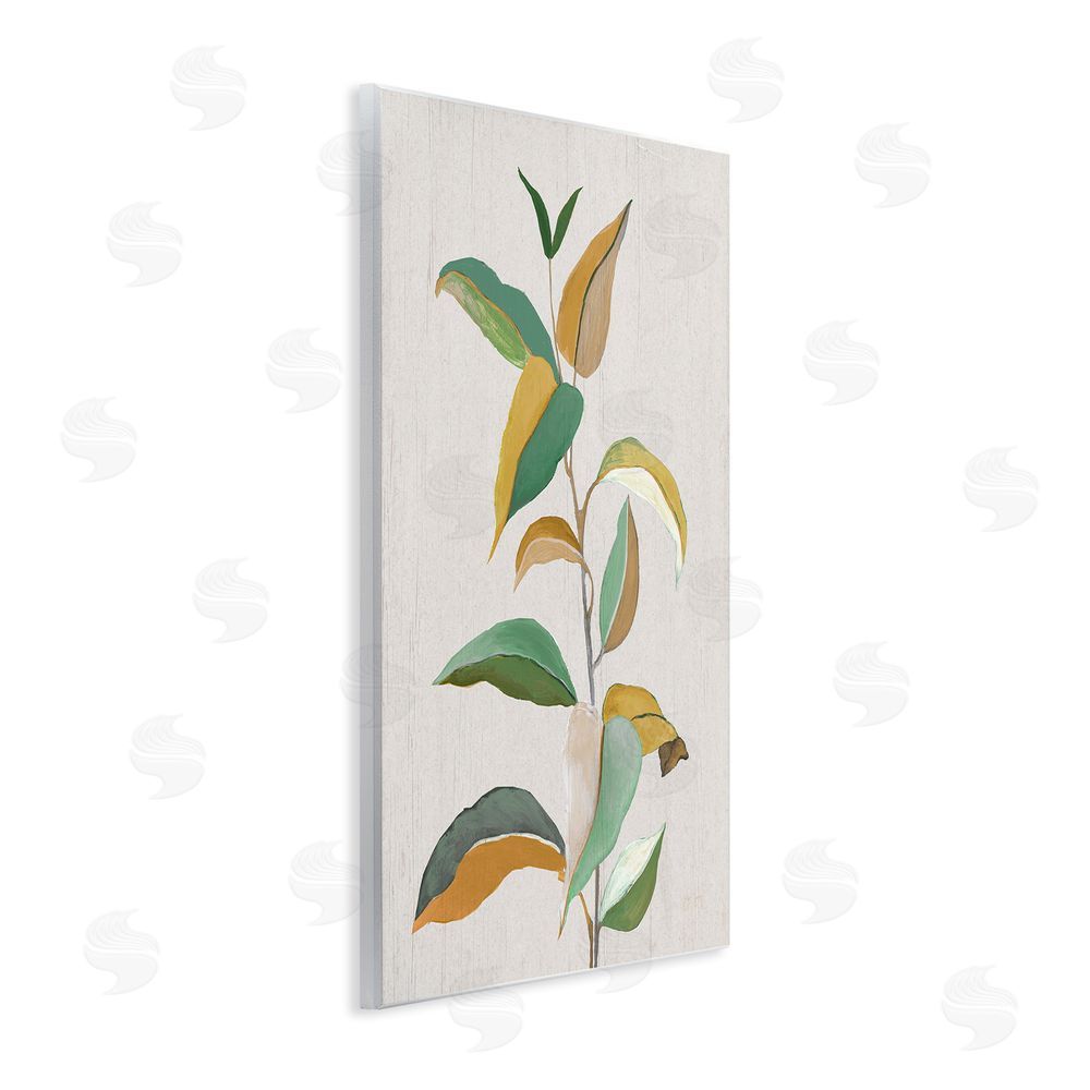 Janet Tava Modern Herb Leaves Wall Plaque Art Print