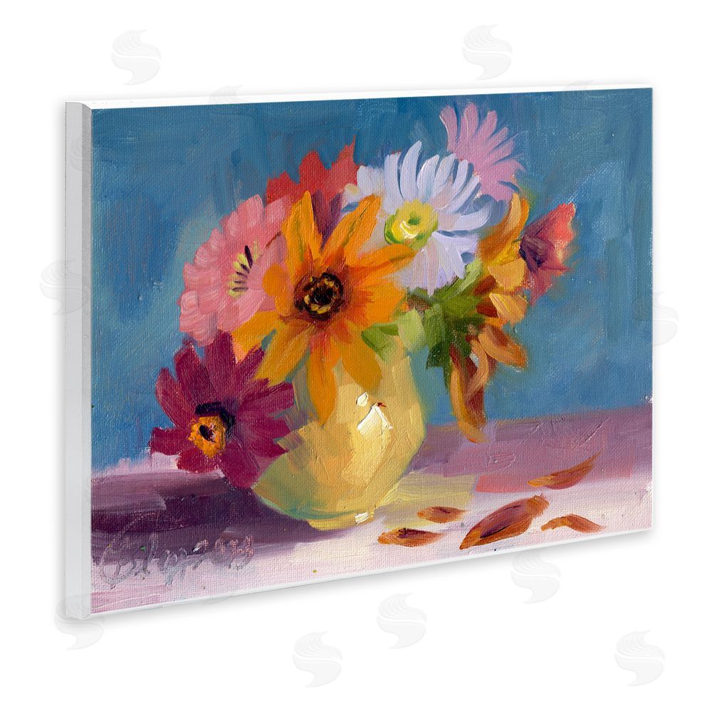Bley Hack Vivid Mums Painting Wall Plaque Art Print