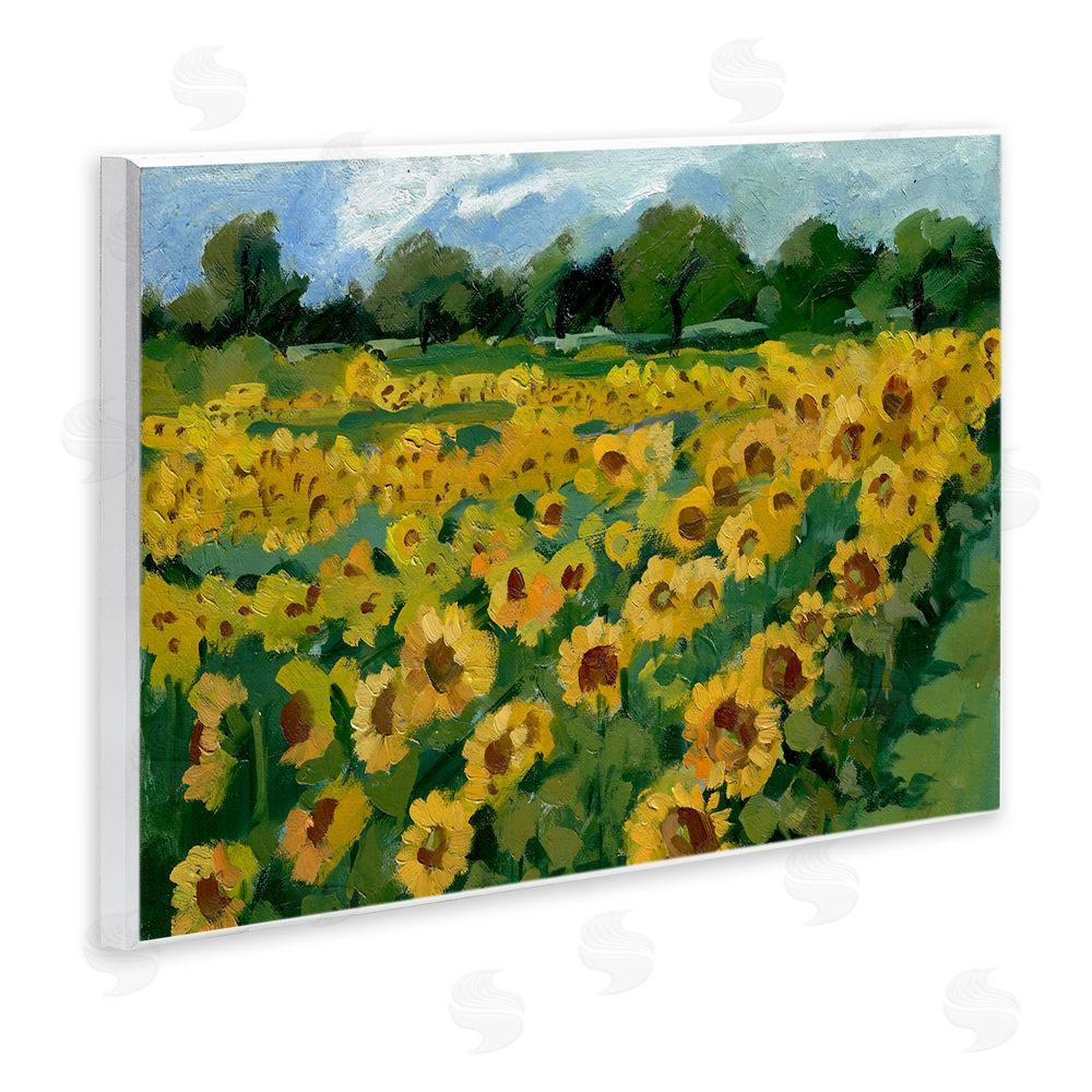 Bley Hack Sunflower Farm Painting Wall Plaque Art Print