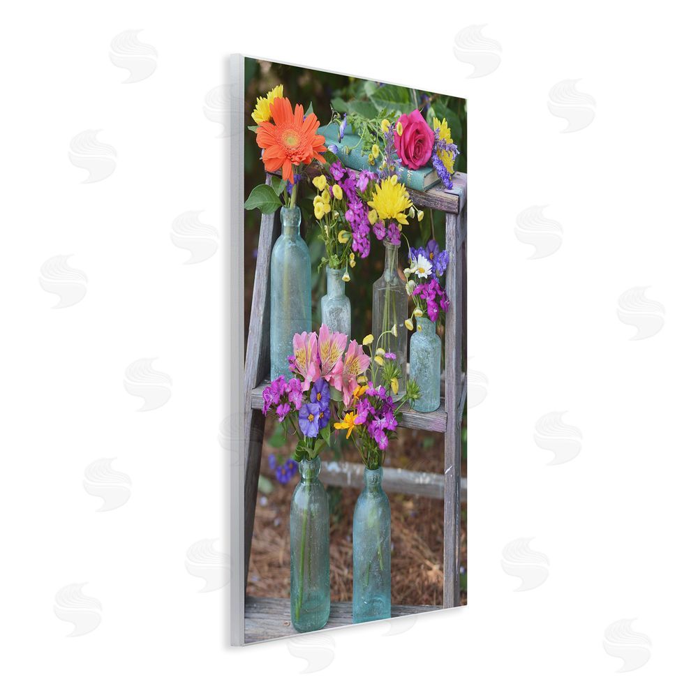 Claire Brocato Country Flower Jars Wall Plaque Art Print