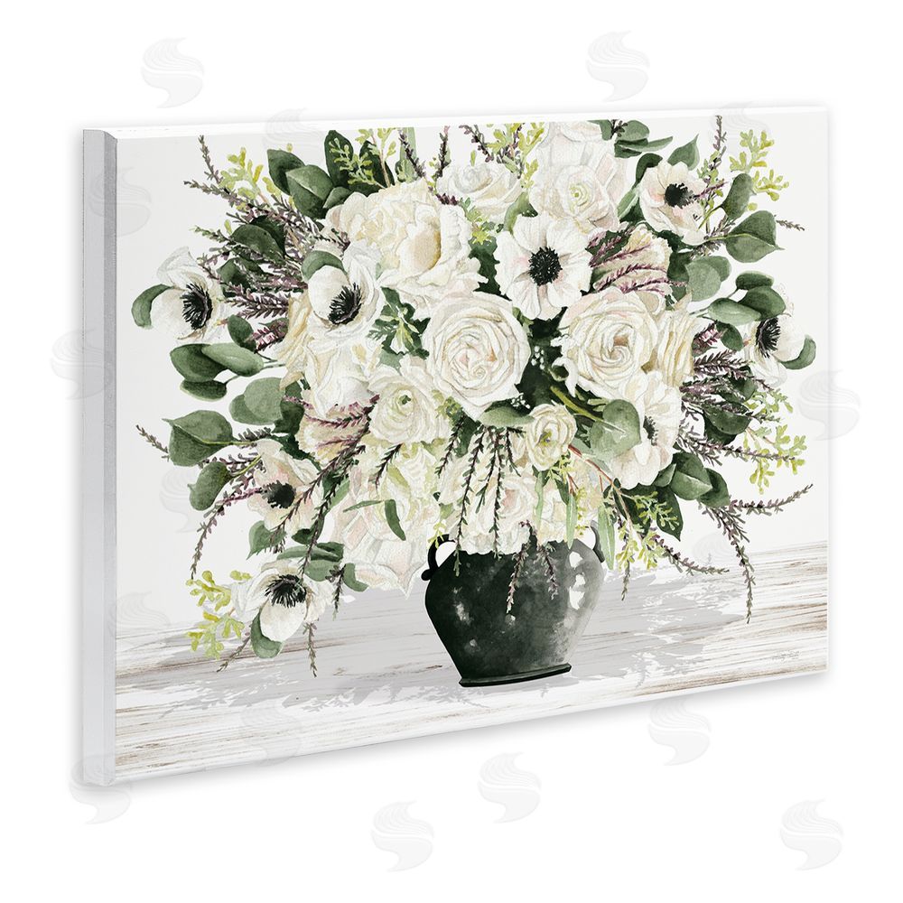 Cindy Jacobs White Blooming Blossoms Wall Plaque Art Print
