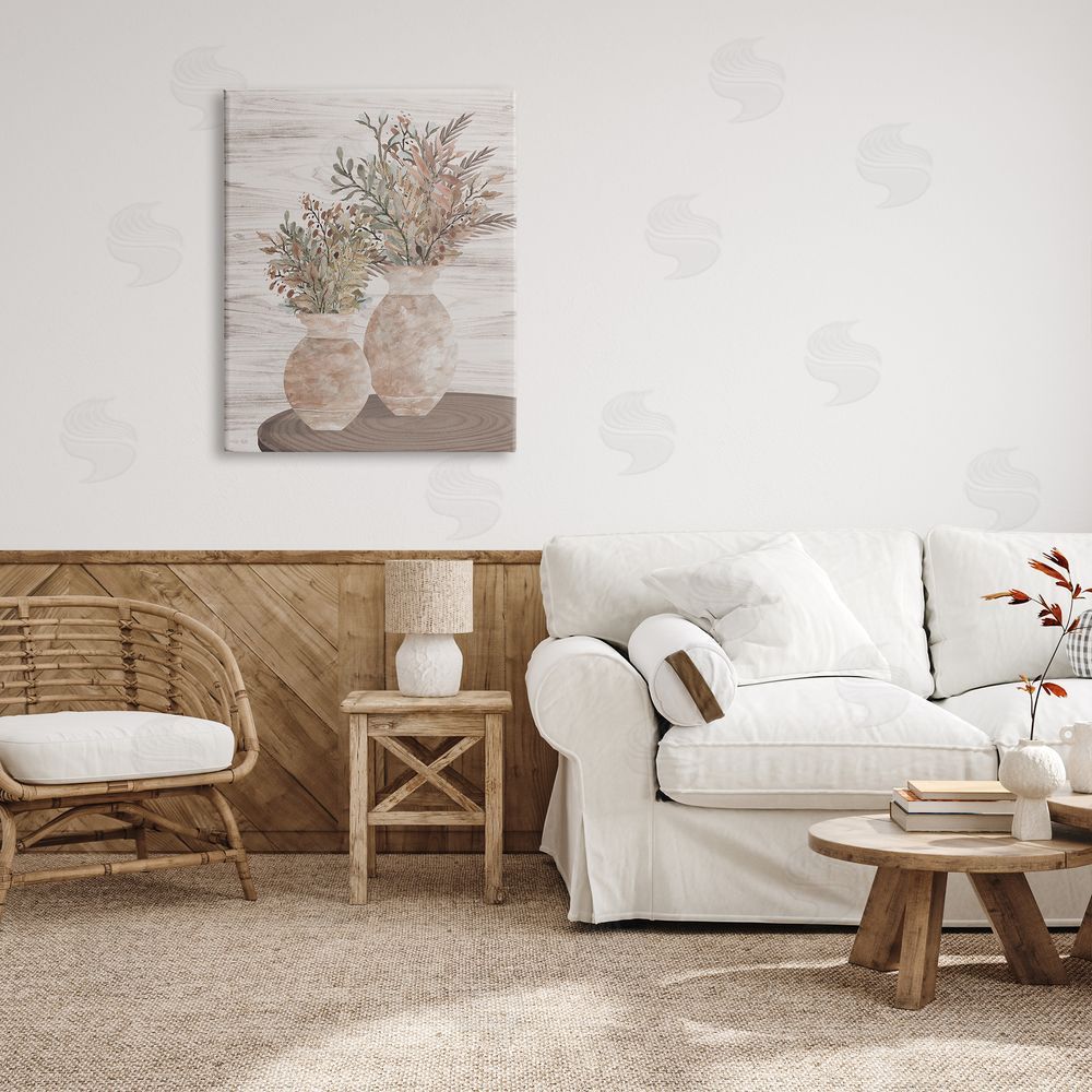 Cindy Jacobs Modern Farmhouse Blooms Canvas Wall Art Print in Room
