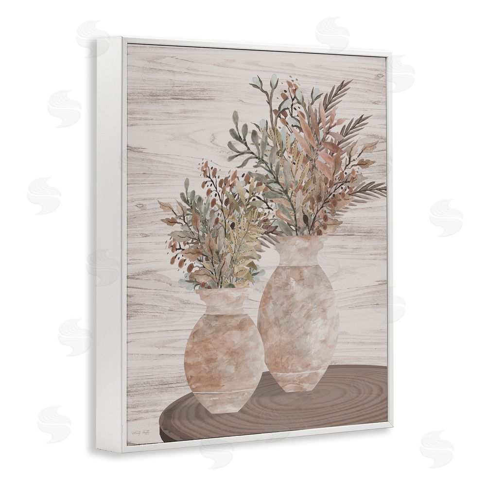 Cindy Jacobs Modern Farmhouse Blooms White Framed Giclee Wall Art Print