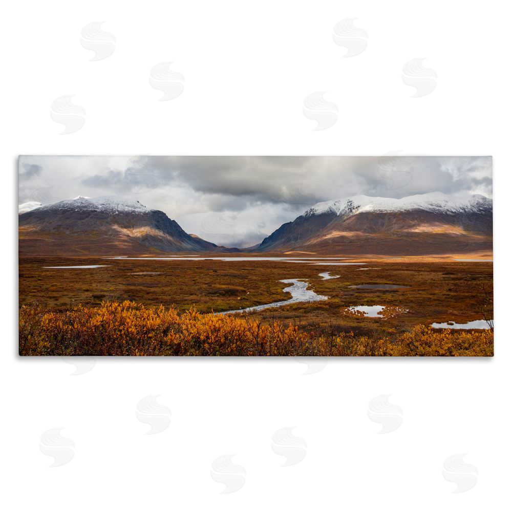 Daniel Sproul Distant Snowy Peaks Stretched Canvas Wall Art Print