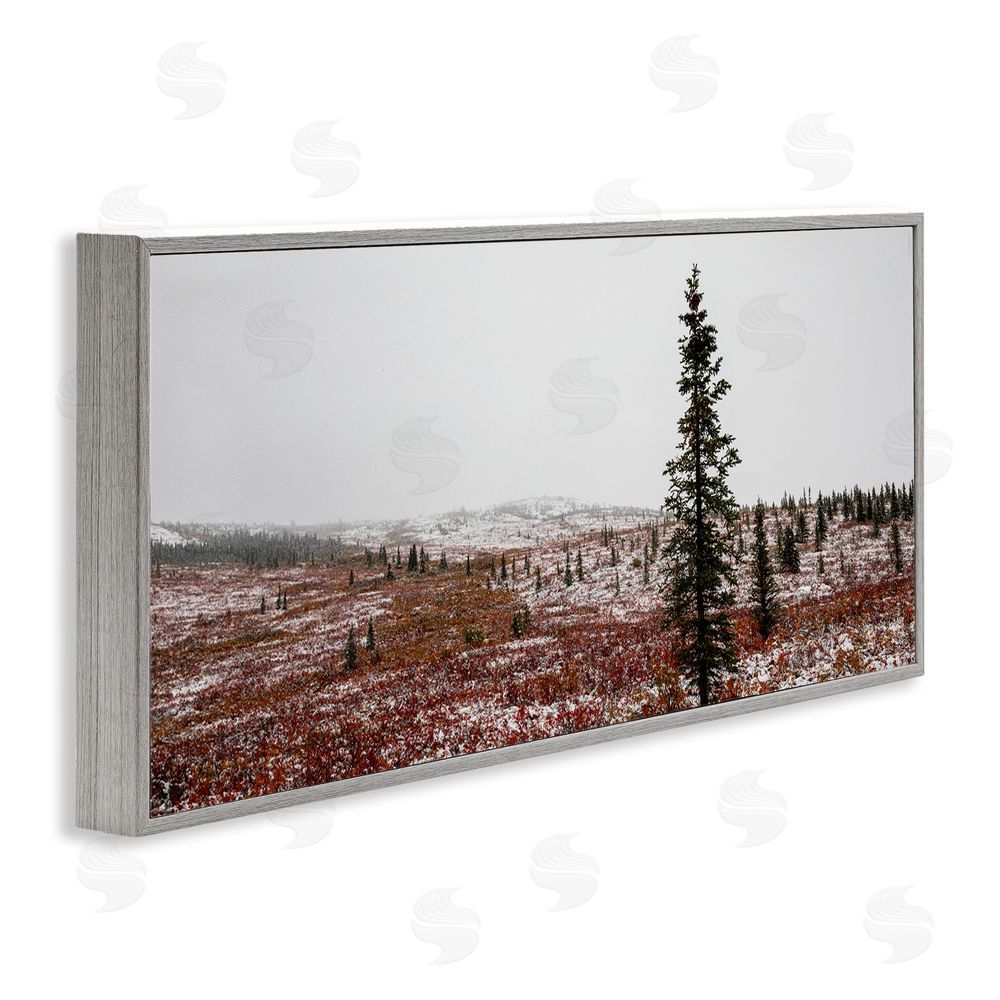 Daniel Sproul Tall Pine Landscape Gray Framed Giclee Wall Art Print