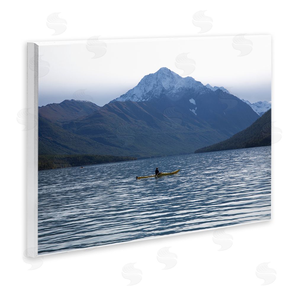 Daniel Sproul Canoe & Mountain Lake Wall Plaque Art Print