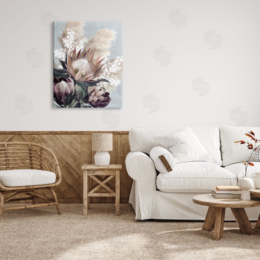 House Fenway Close Up Country Plants Canvas Wall Art Print in Room