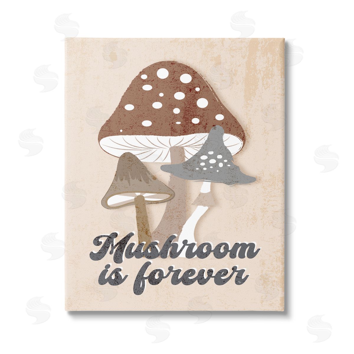 Martina Pavlova Retro Mushroom is Forever Stretched Canvas Wall Art Print