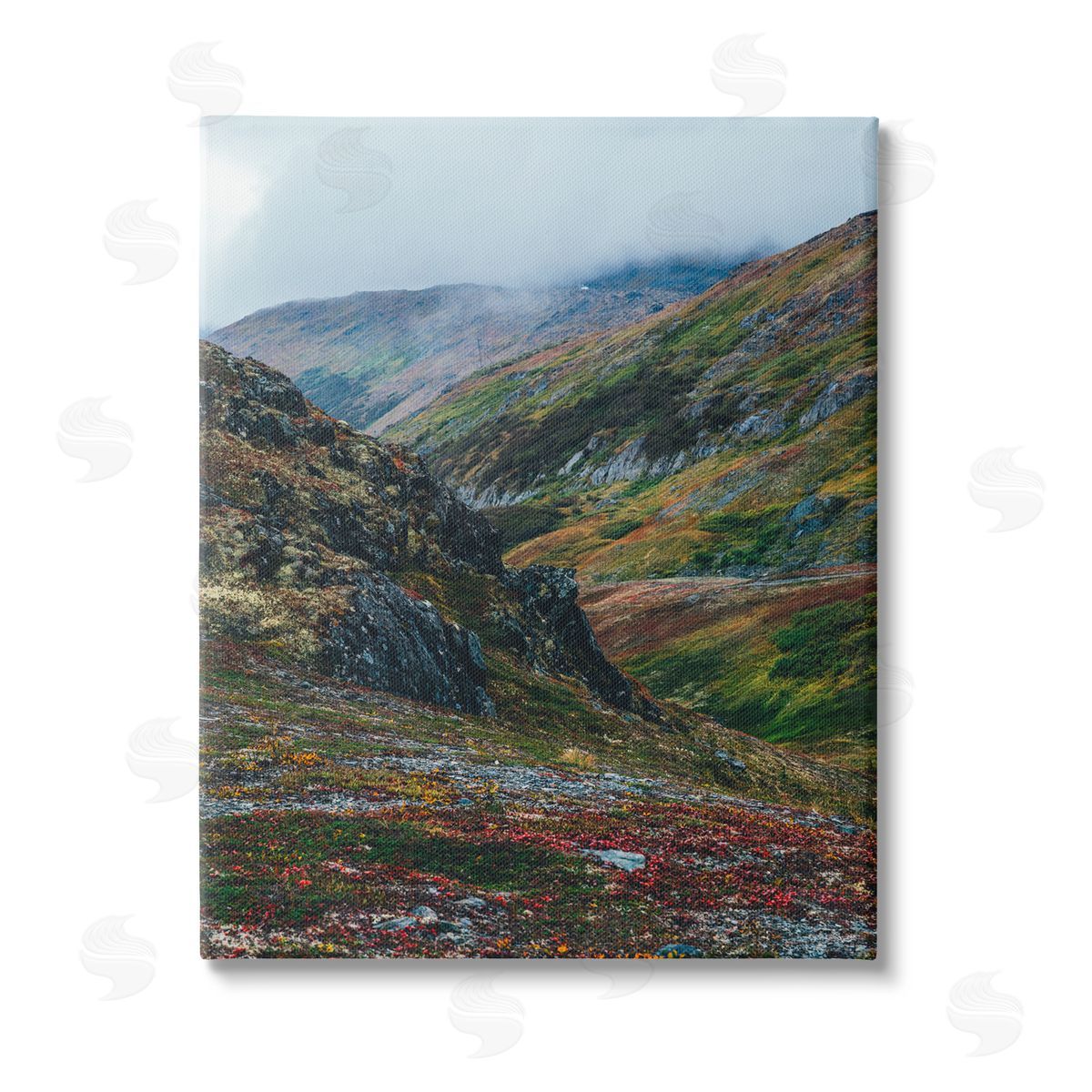 Daniel Sproul Mountain Peaks Scenery Stretched Canvas Wall Art Print