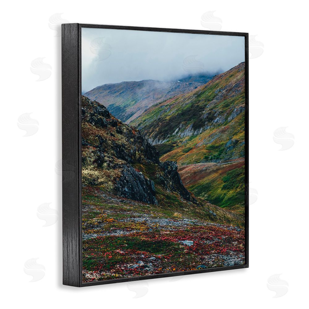 Daniel Sproul Mountain Peaks Scenery Black Framed Giclee Wall Art Print