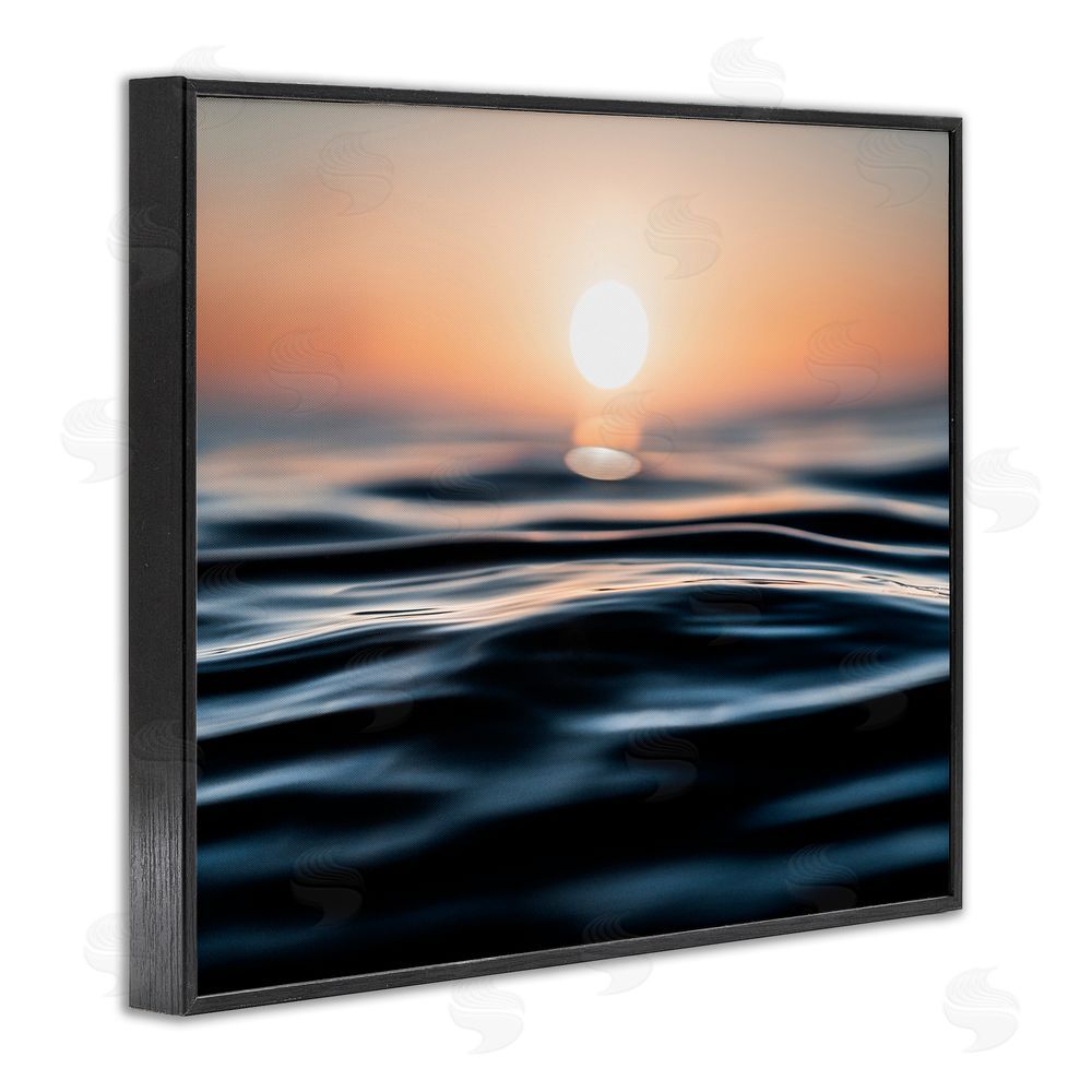 Jared Kreiss Abstract Sunlit Ripples Black Framed Giclee Wall Art Print