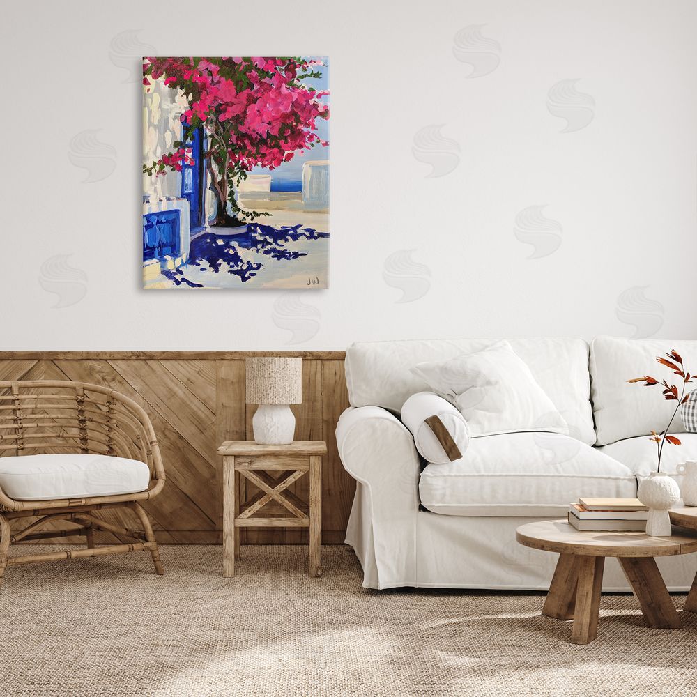 Jenny Westenhofer Abstract Tree in City Canvas Wall Art Print in Room