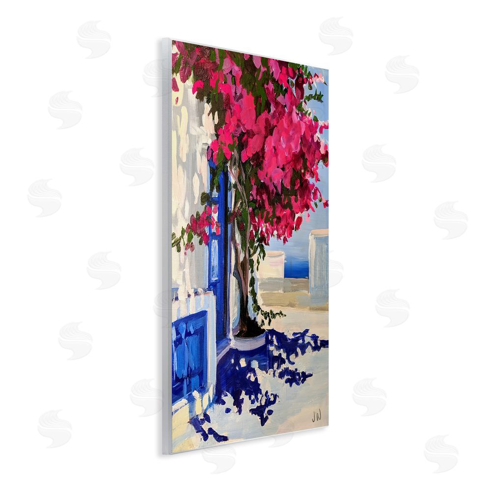 Jenny Westenhofer Abstract Tree in City Wall Plaque Art Print