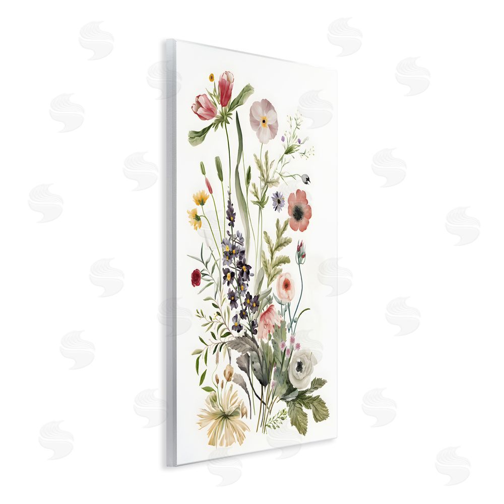 Petal Prints Design Subtle Wildflower Blooms Wall Plaque Art Print