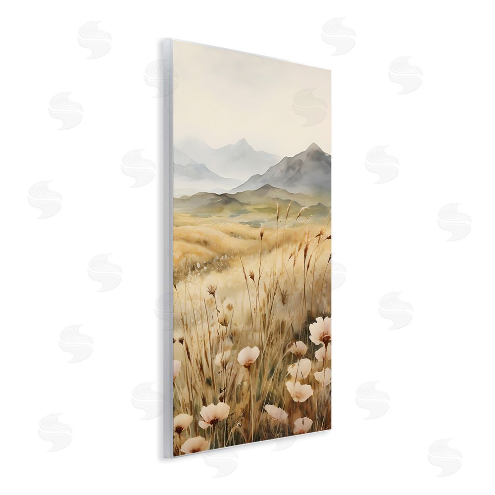 Petal Prints Design Mountain View Meadow Wall Plaque Art Print