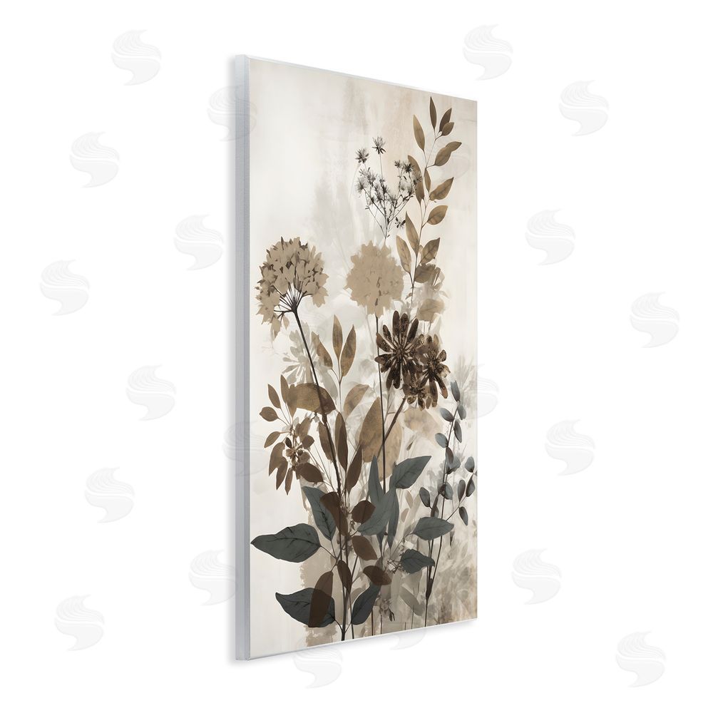 Petal Prints Design Rustic Wild Foliage Wall Plaque Art Print