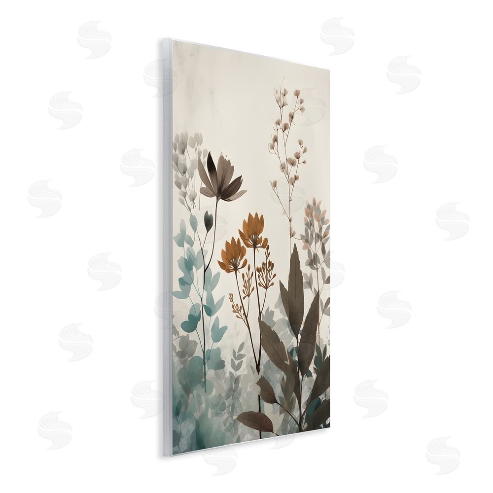 Petal Prints Design Soft Beige Botanicals Wall Plaque Art Print