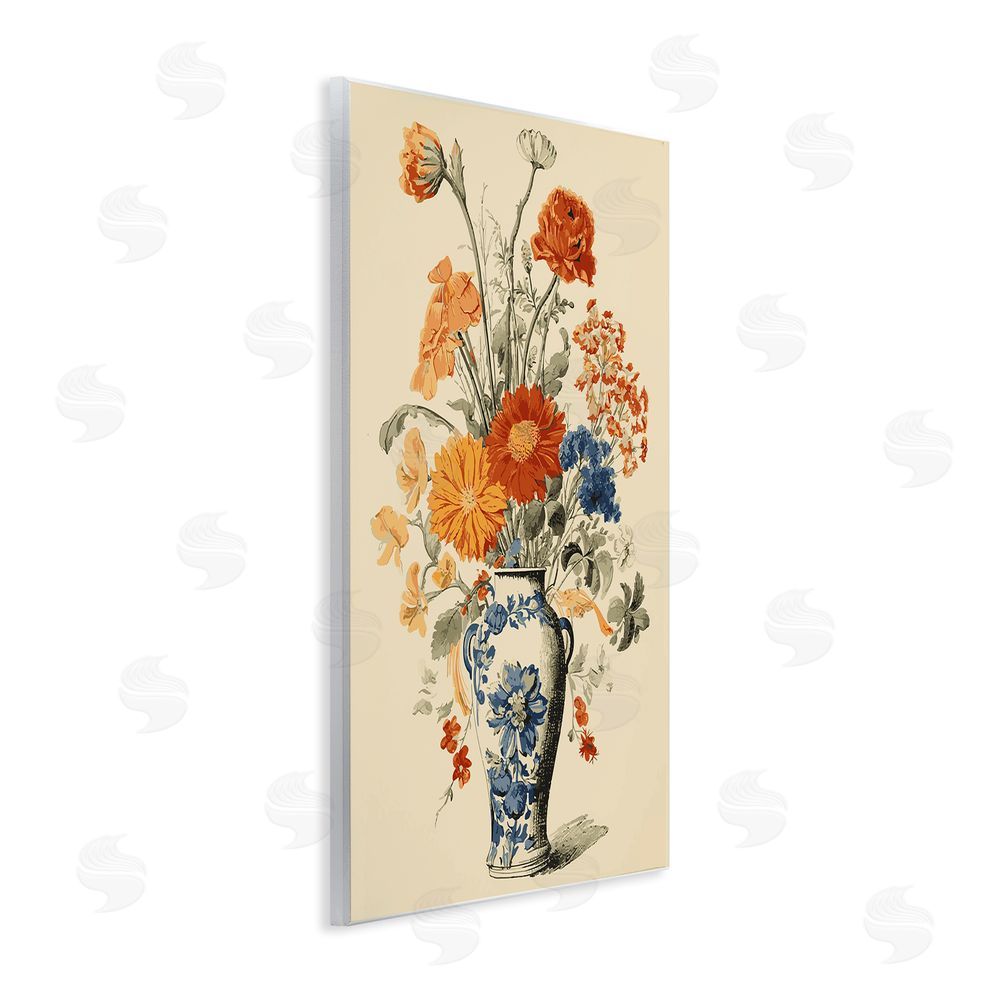 Stupell Studio Ornate Pottery Bouquet Wall Plaque Art Print