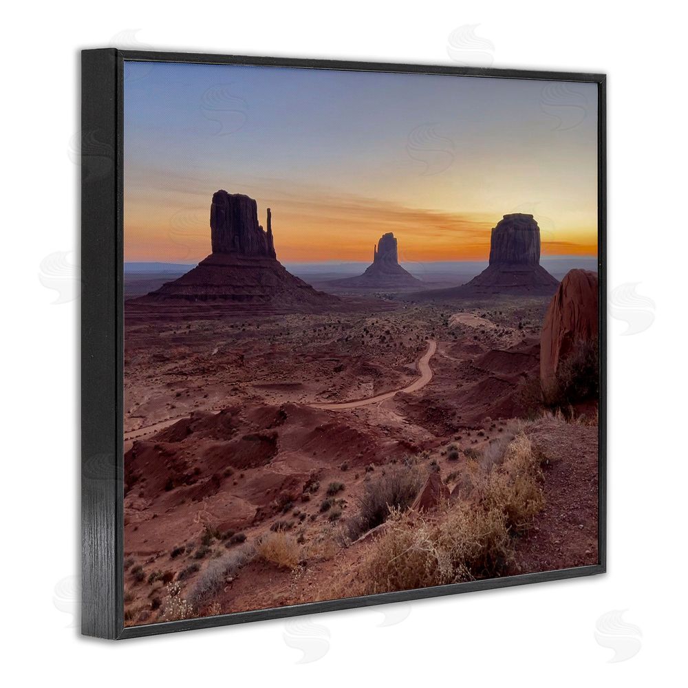 Steve Toole Canyon Buttes Landscape Black Framed Giclee Wall Art Print