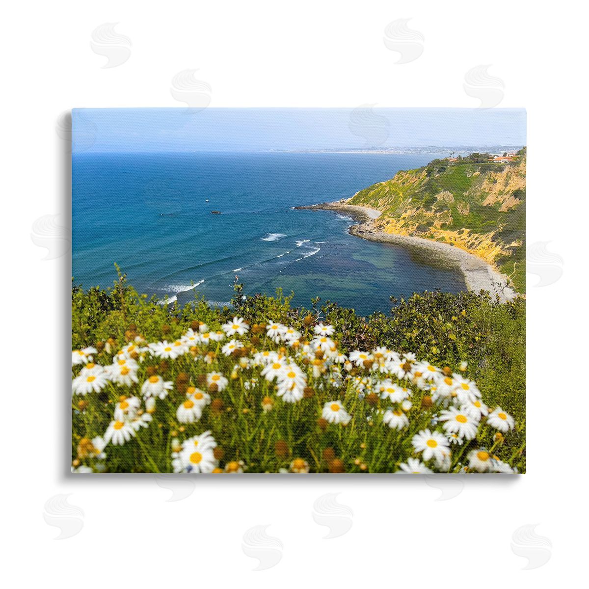 Kathy Mansfield Meadow over Ocean Tide Stretched Canvas Wall Art Print
