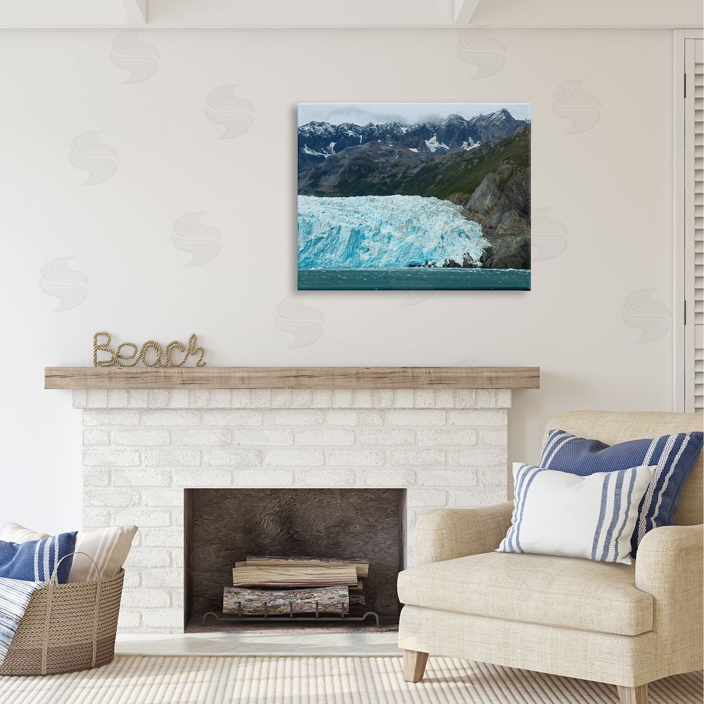 Daniel Sproul Frozen Glacier Photography Canvas Wall Art Print in Room