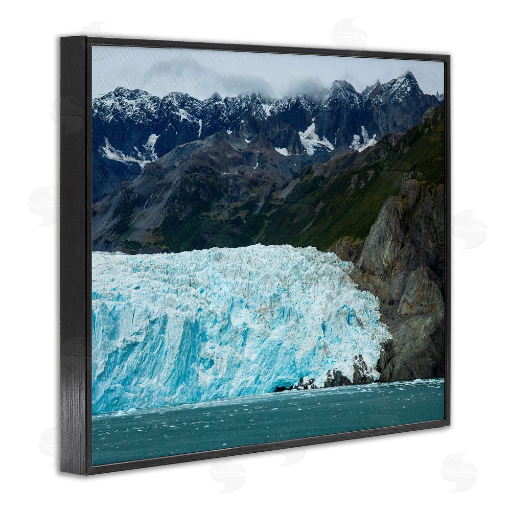 Daniel Sproul Frozen Glacier Photography Black Framed Giclee Wall Art Print