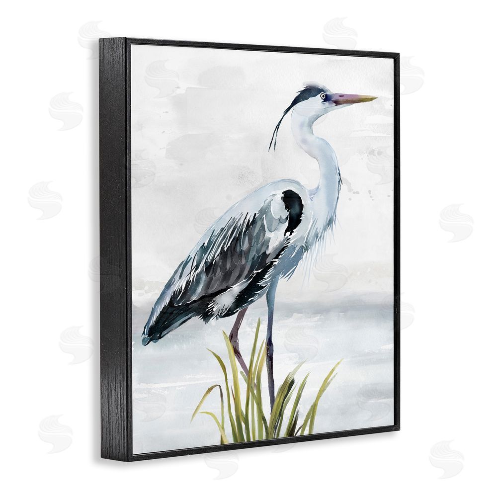 Carson Lyons Shore Bird Portrait Black Framed Giclee Wall Art Print