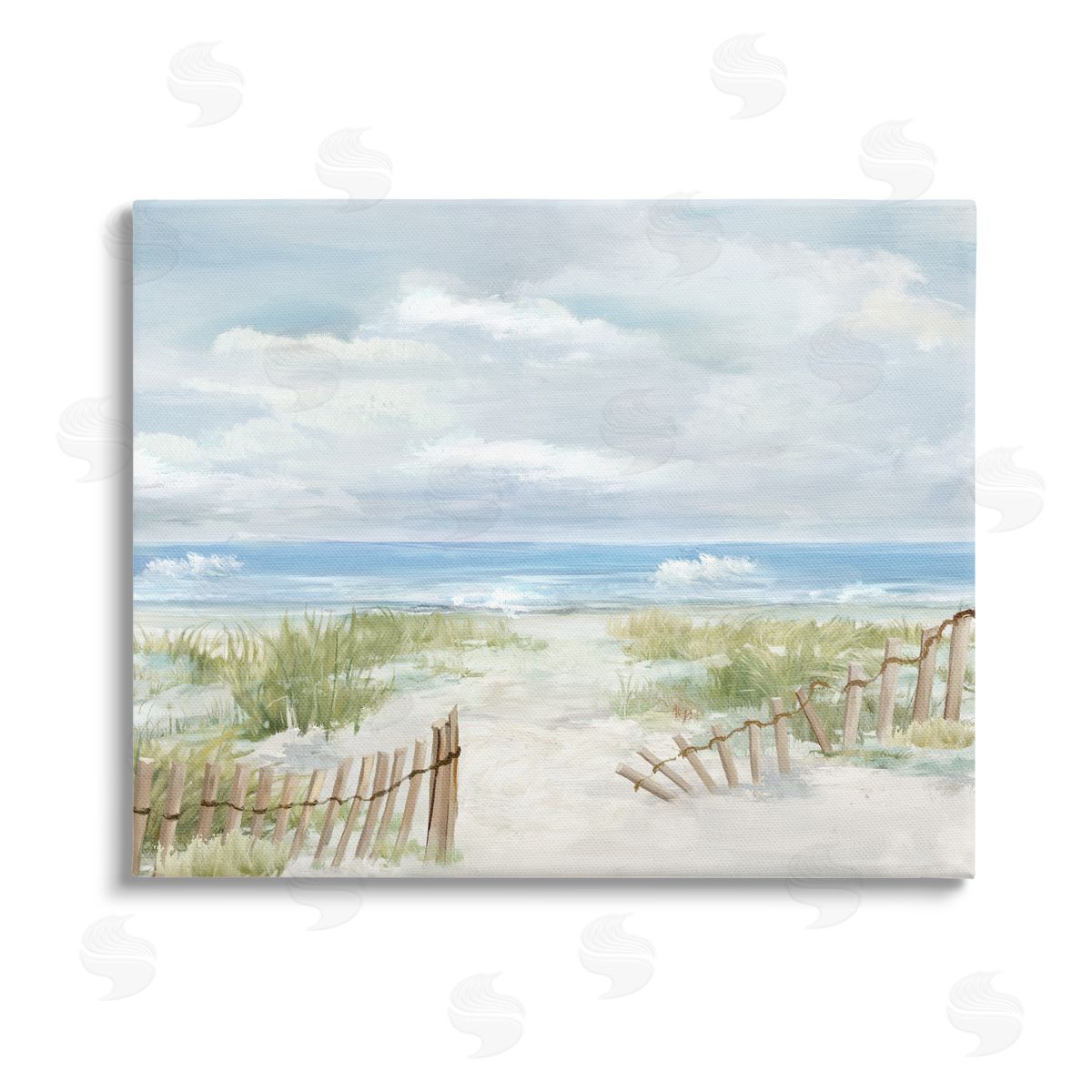 Carson Lyons On The Island Landscape Stretched Canvas Wall Art Print