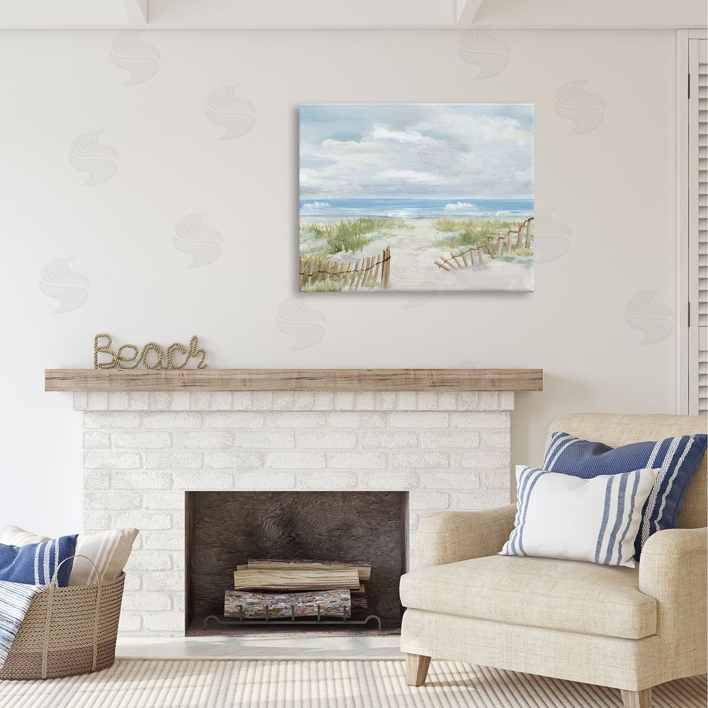 Carson Lyons On The Island Landscape Canvas Wall Art Print in Room