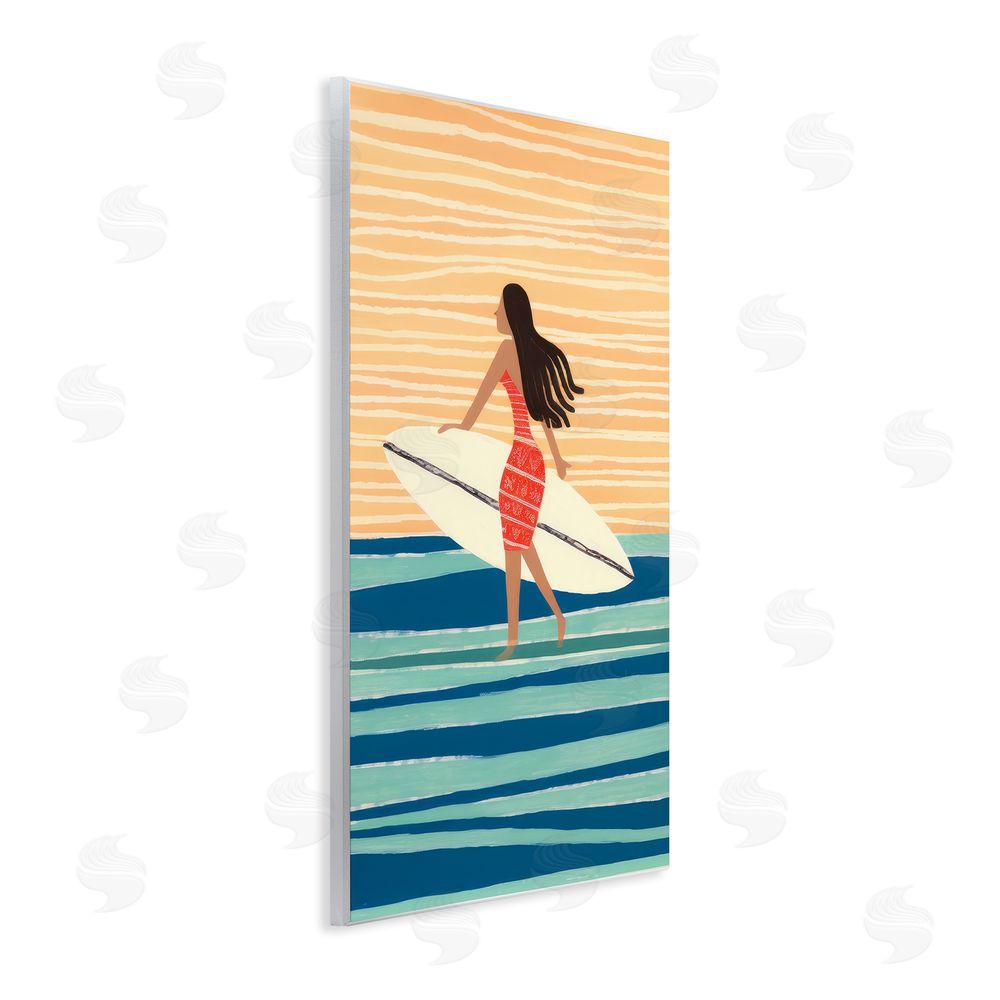 Lazar Studio Abstract Surfer Girl Wall Plaque Art Print