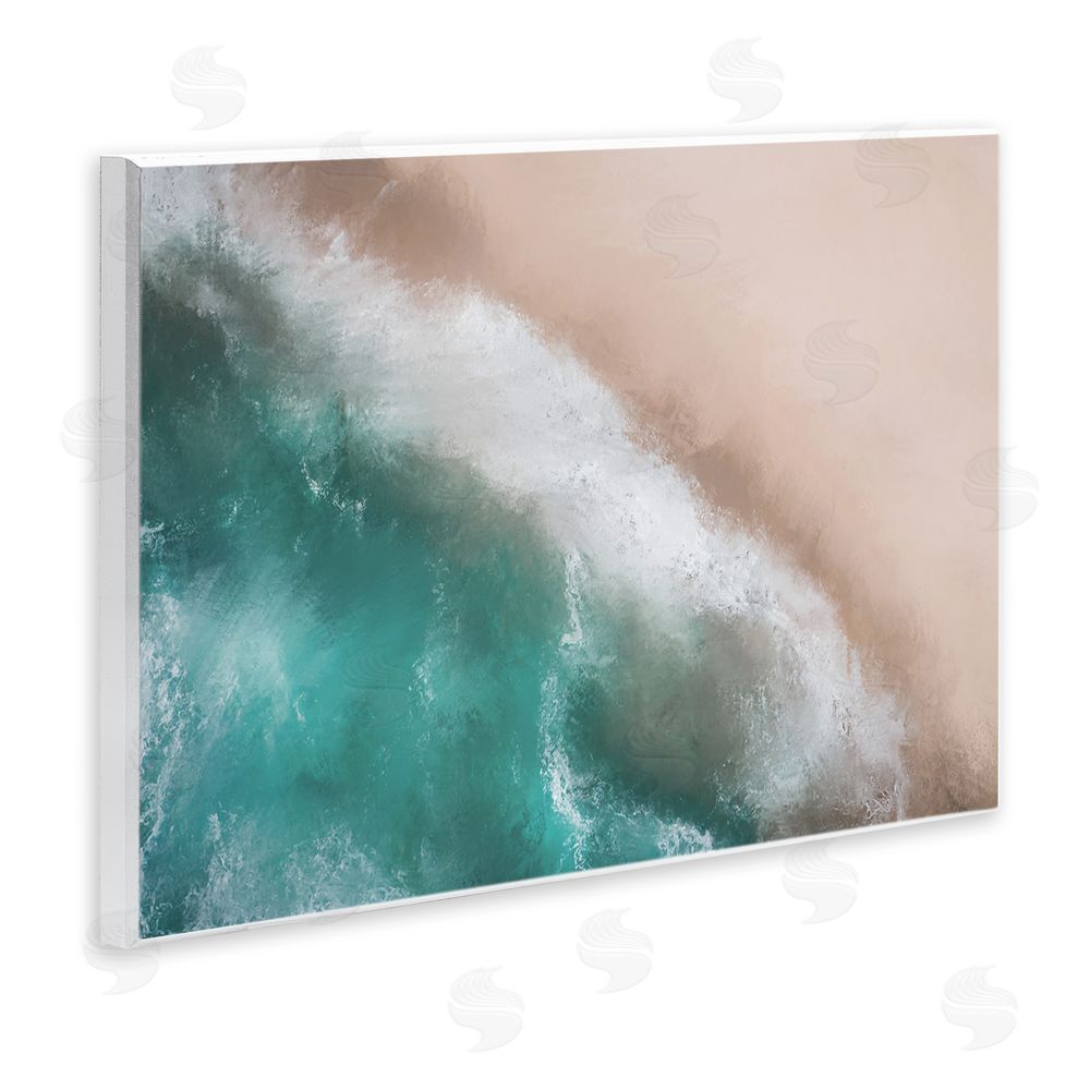 Marcus Prime Aerial Beach Foam View Wall Plaque Art Print