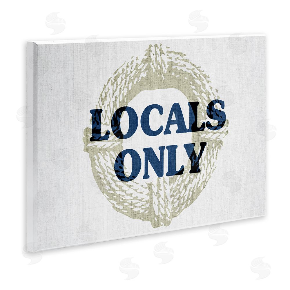 Stupell Studio Locals Only Maritime Phrase Wall Plaque Art Print