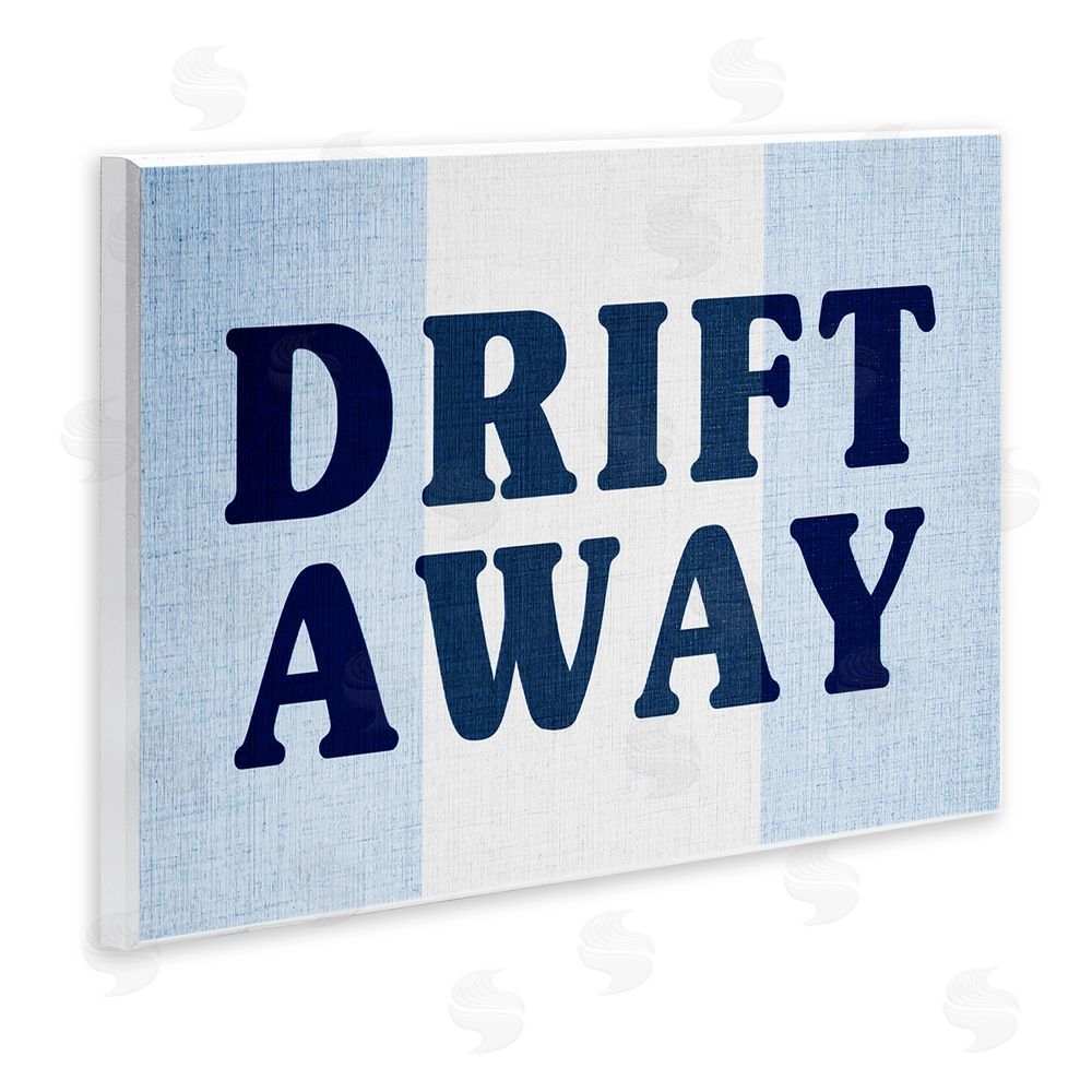Stupell Studio Drift Away on Stripes Wall Plaque Art Print