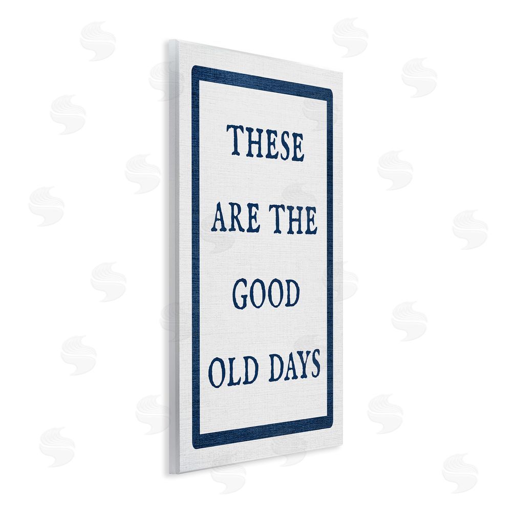 Stupell Studio Good Old Days Phrase Wall Plaque Art Print