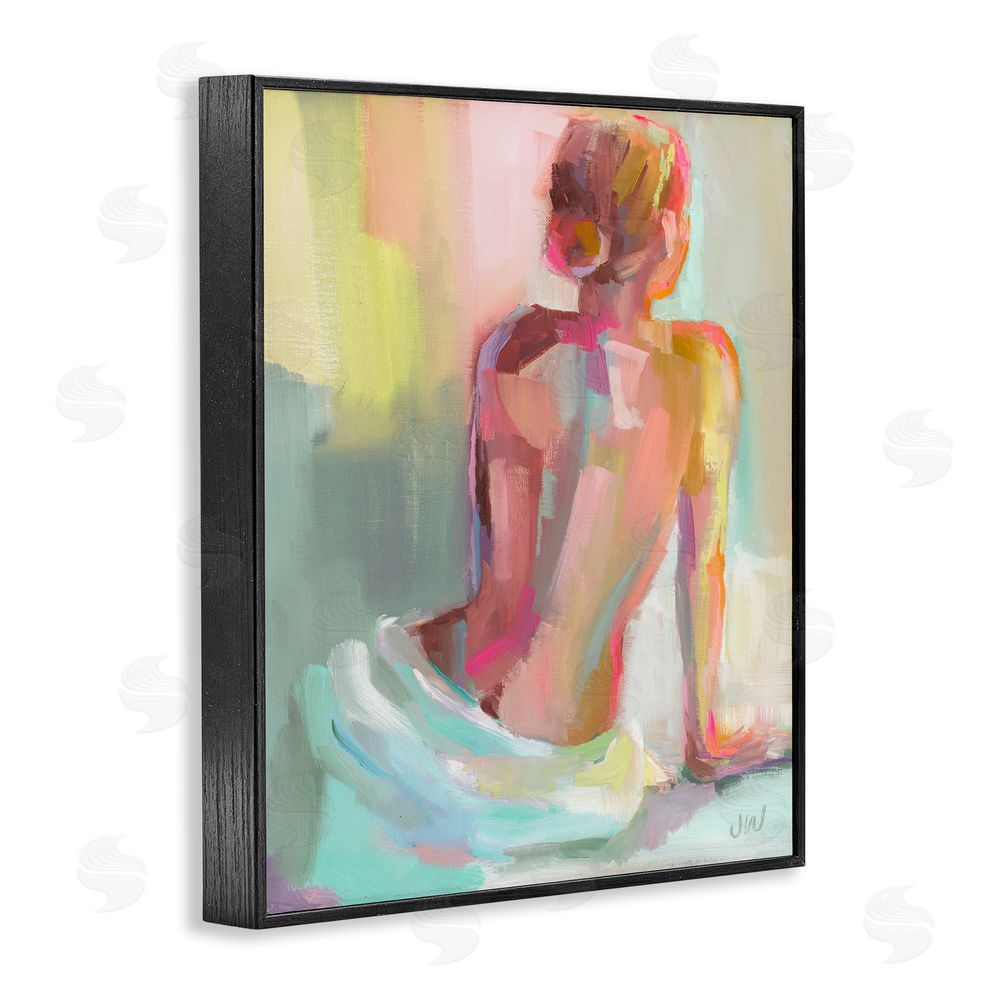 Jenny Westenhofer Abstract Female Figure Study Black Framed Giclee Wall Art Print