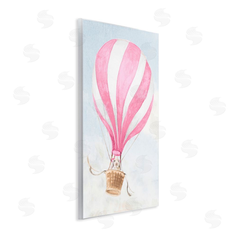 Lanie Loreth Rabbit in Pink Balloon Wall Plaque Art Print