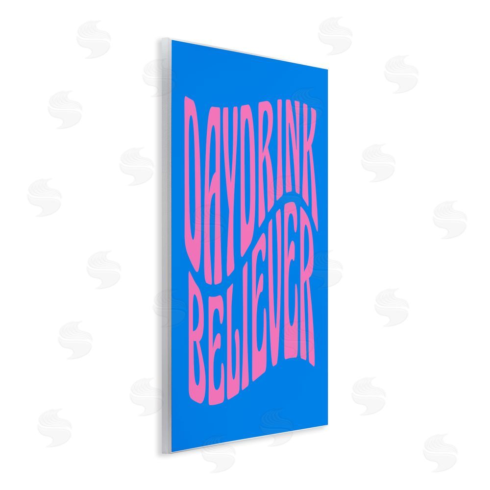 House of Lulu Blue Day Drink Believer Wall Plaque Art Print