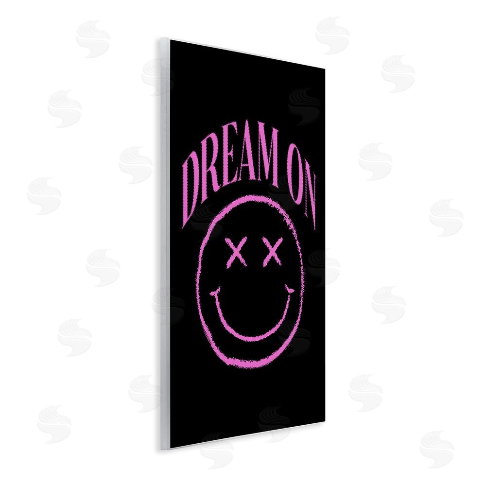 House of Lulu Dream On Pink Smiley Wall Plaque Art Print