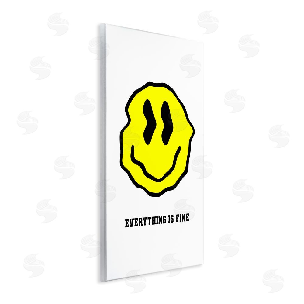 House of Lulu Everything is Fine Smiley Wall Plaque Art Print